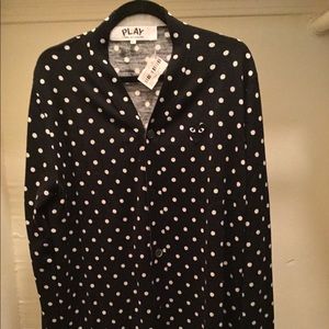 SOLD Comme des Garçons play- polka dot cardigan